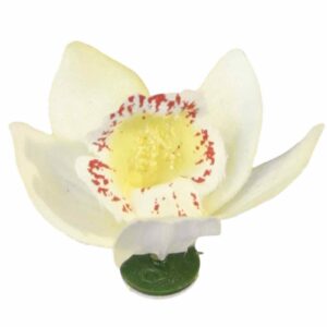 Orkidé | Konstgjord Flytande Blomma Vit UV 2-pack 6cm