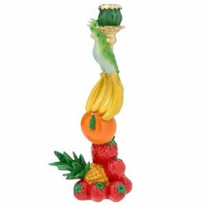 Ljusstake | Frukt & Fågel Flerfärgad 35cm