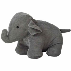 Dörrstopp | Elefant Grå Textil 25cm