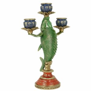 Ljusstake | Fisk Flerfärgad 30cm