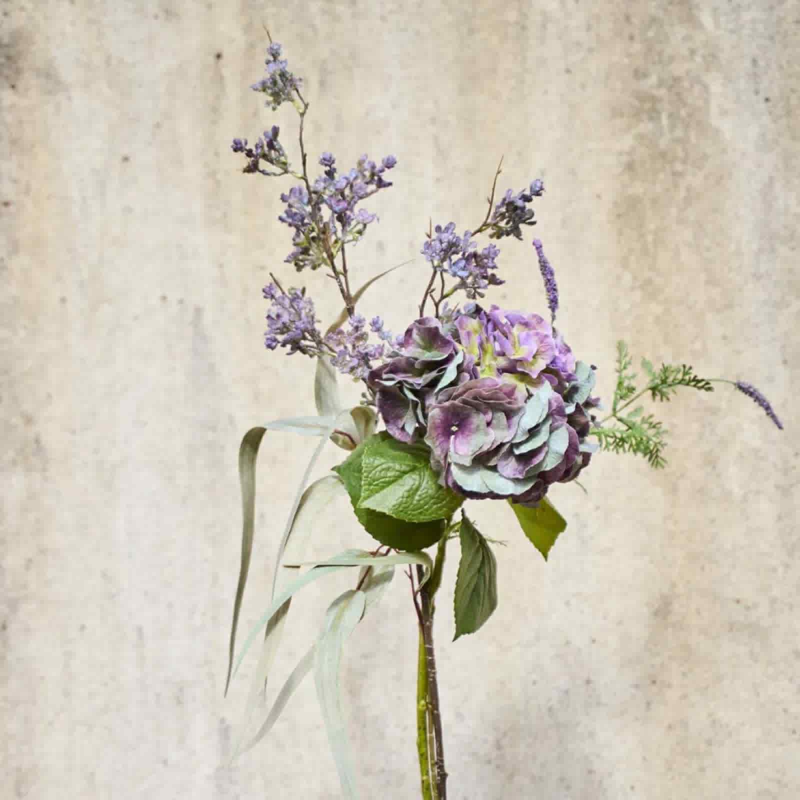 Hortensia | Konstgjord Snittblomma Lila 63 cm