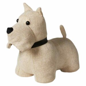 Dörrstopp | Hund Beige Textil 20cm
