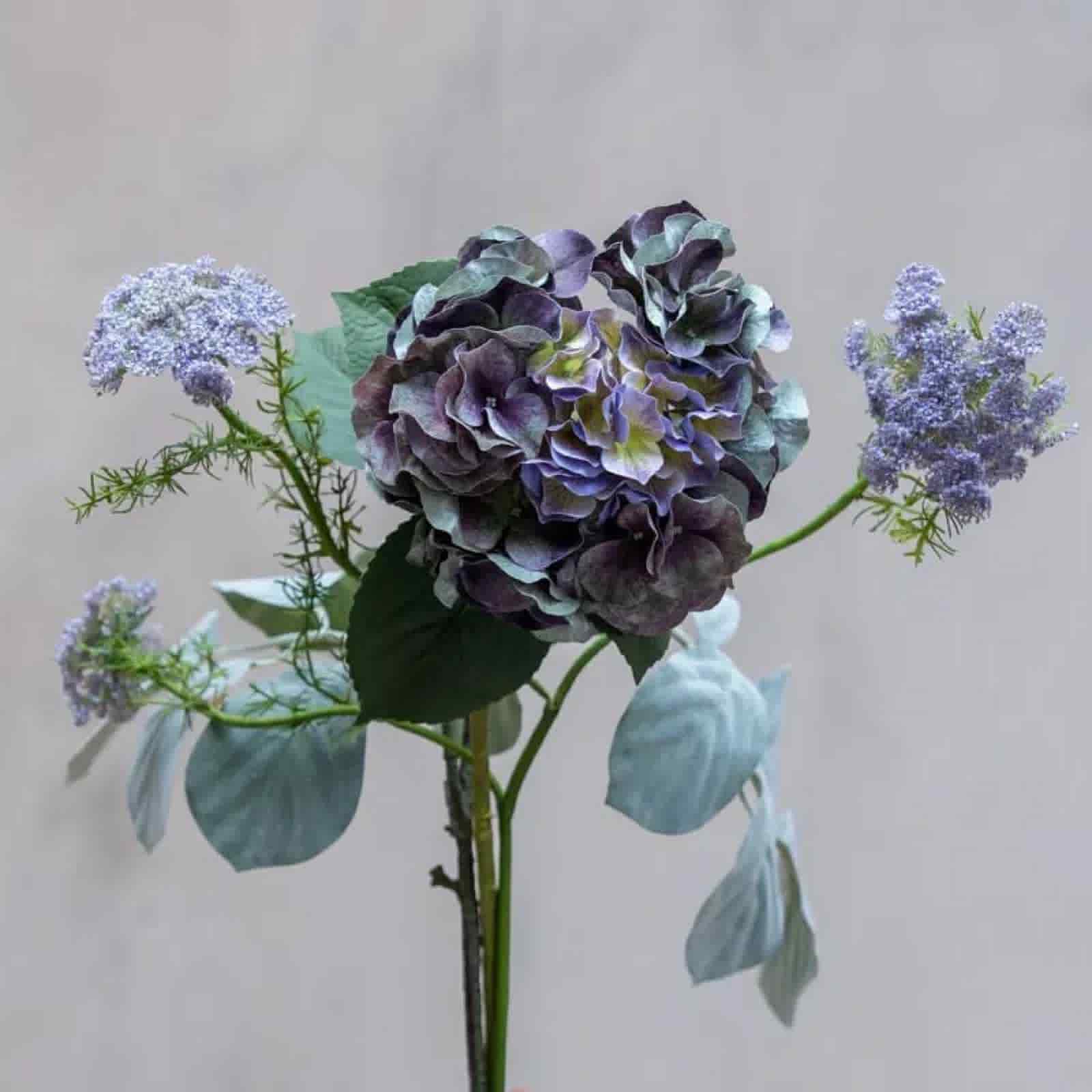 Hortensia | Konstgjord Snittblomma Lila 63 cm