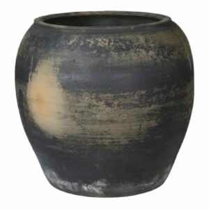 Kruka | Unika Urna Svartmelerad 40cm