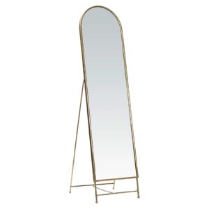 Spegel | Golvspegel Stående Antik Mässing 44x4x168cm