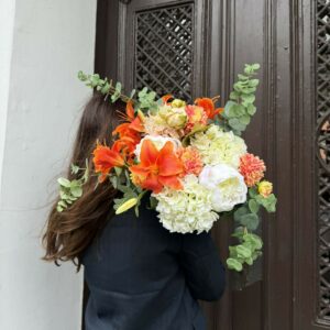 Konstgjord Bukett large orange 3