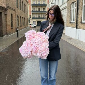 Konstgjord Jättehortensia rosa