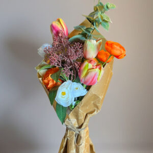 konstgjord påskbukett mixade fäger 65cm