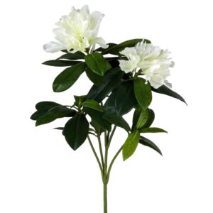 Rhododendron | Konstgjord Snittblomma Vit UV 60 cm