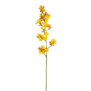 Konstgjord Gul Orkide snittblomma 60 cm