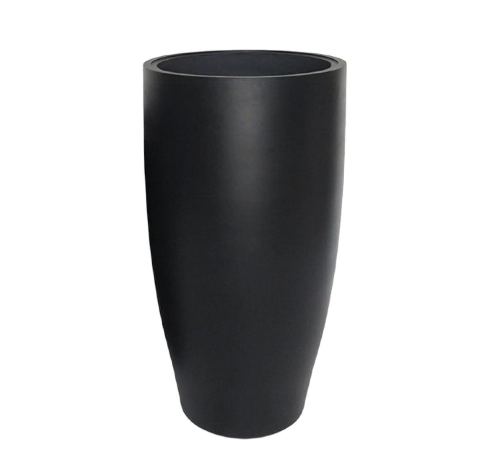 Hög svart rund kruka Rondino H:67 cm - Bild 2