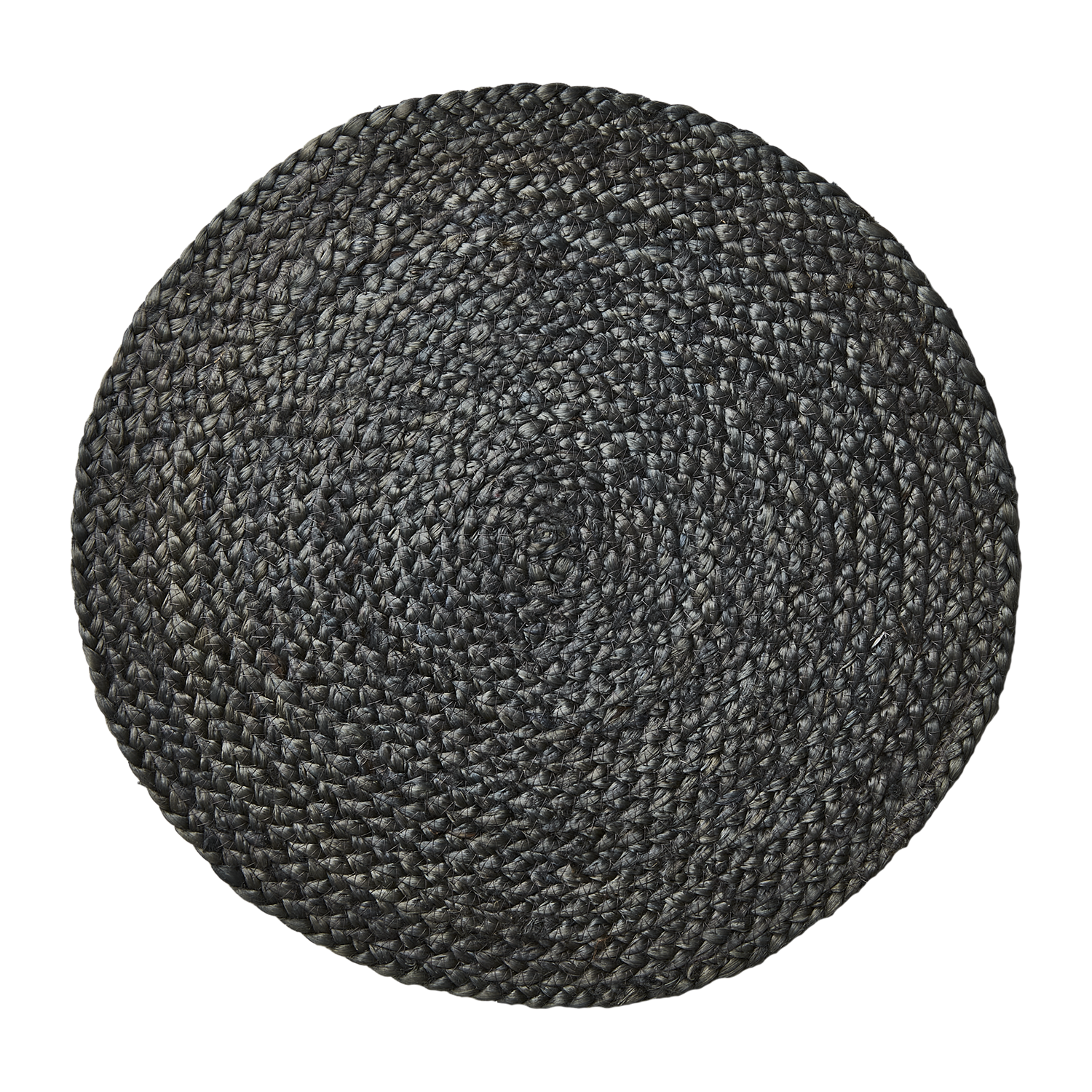 Runt blågrått bordsunderlägg ELINA, 38 cm i diameter