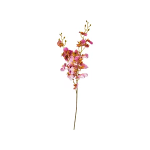 Konstgjord orkidéstjälk 76 cm med lila och rosa orkidéblommor