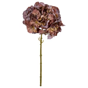 Hortensia | Konstgjord Snittblomma Golden Burgundy 63 cm