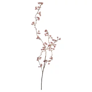 Konstgjord roséfärgad kejsarolvon 108 cm med små dekorativa blommor