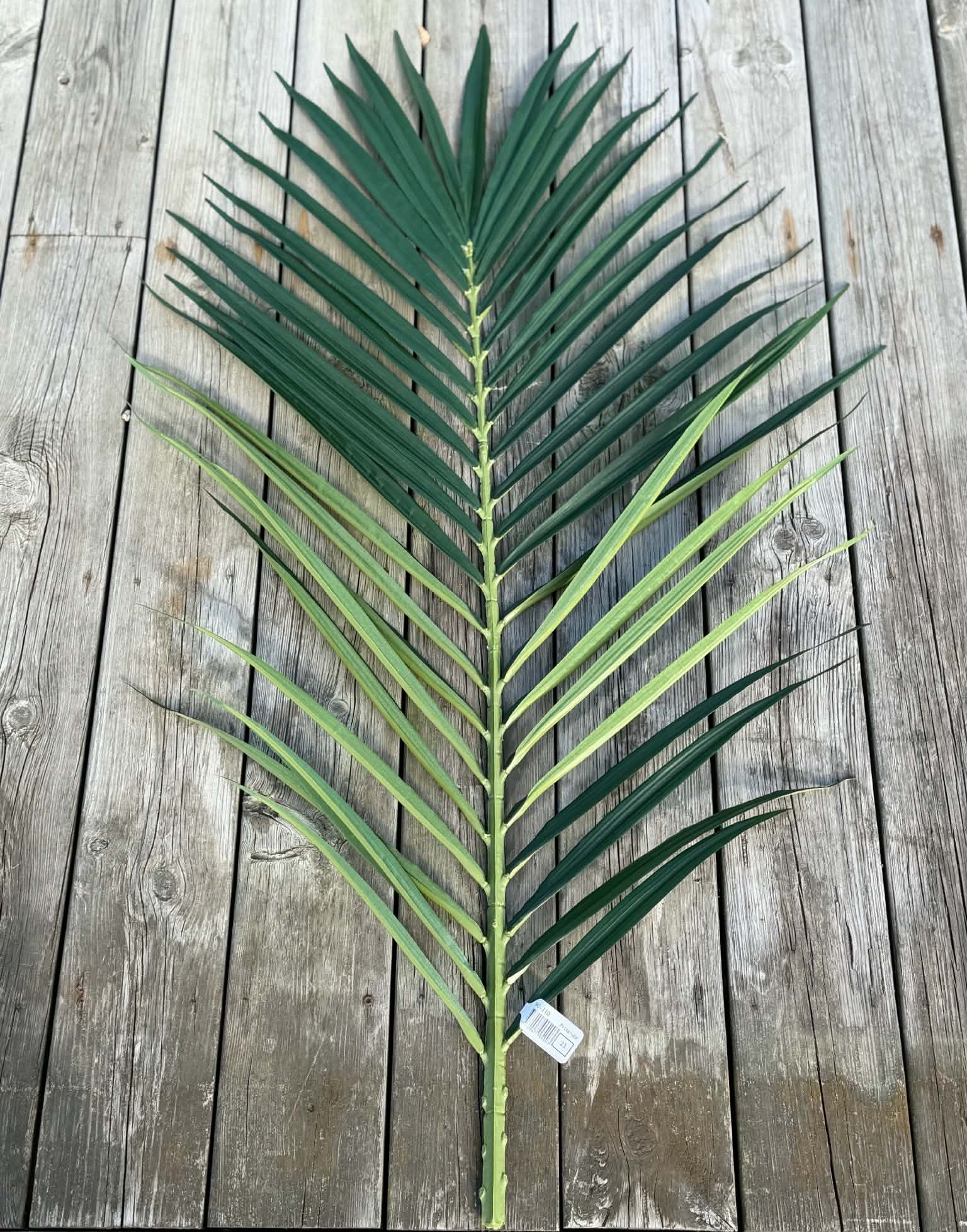 Konstgjort palmblad Areca grönt UV 110 cm