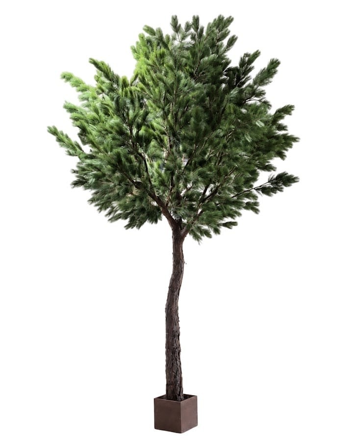 Konstgjort tallträd Pine med glasfiberstam UV 500 cm - Bild 2