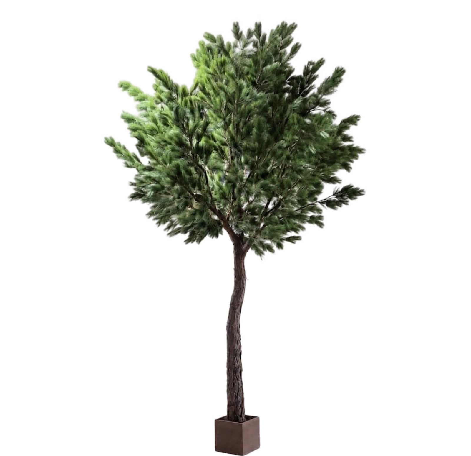 Konstgjort tallträd Pine med glasfiberstam UV 500 cm - Bild 4