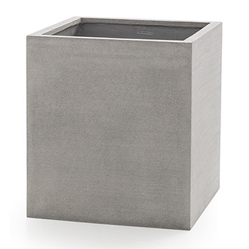 Fyrkantig grå betongkruka Style Cube 55x60 cm